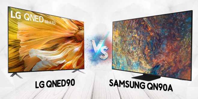 مقایسه تلویزیون QN90A با QNED90