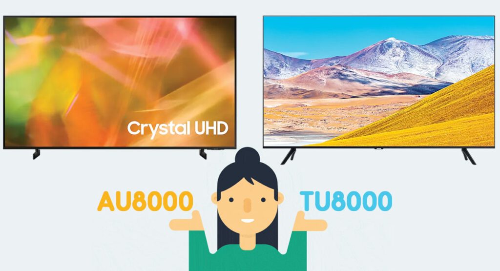 مقایسه تلویزیون AU8000 با TU8000