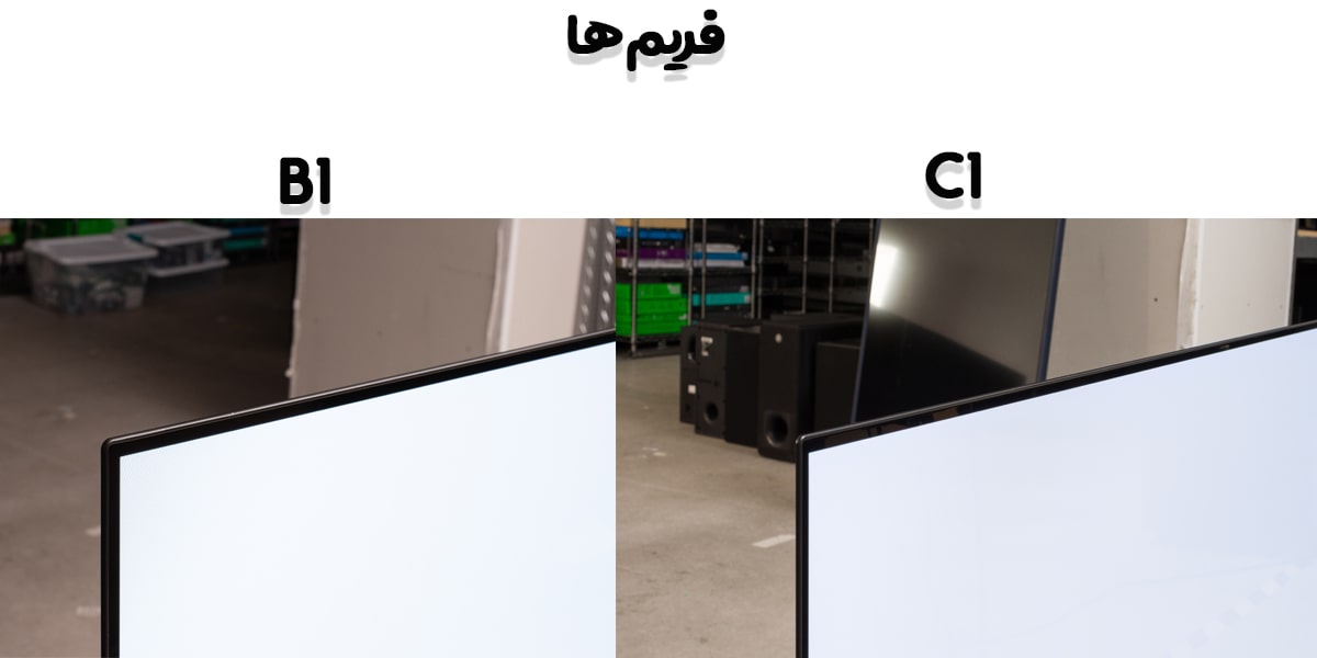 ضخامت فریم‌های تلویزیون‌های OLED