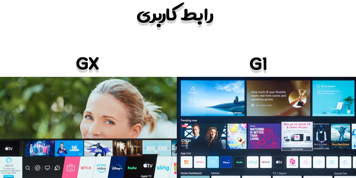 مقایسه سیستم عامل GX با G1