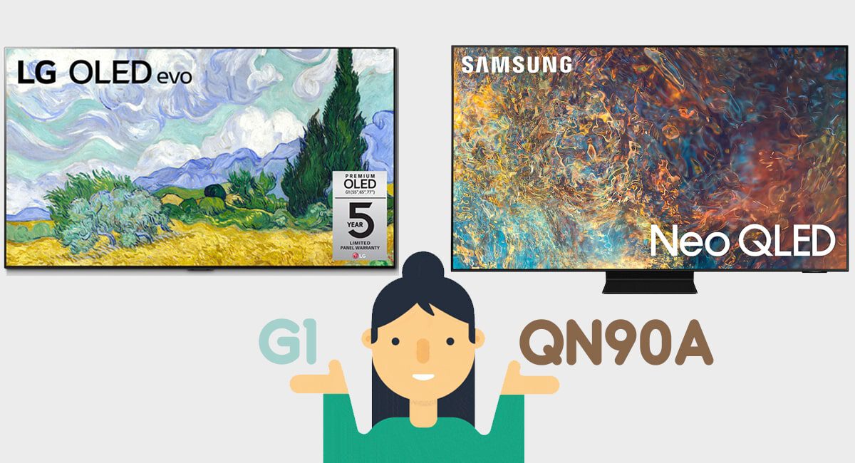 مقایسه تلویزیون الجی G1 با سامسونگ QN90A