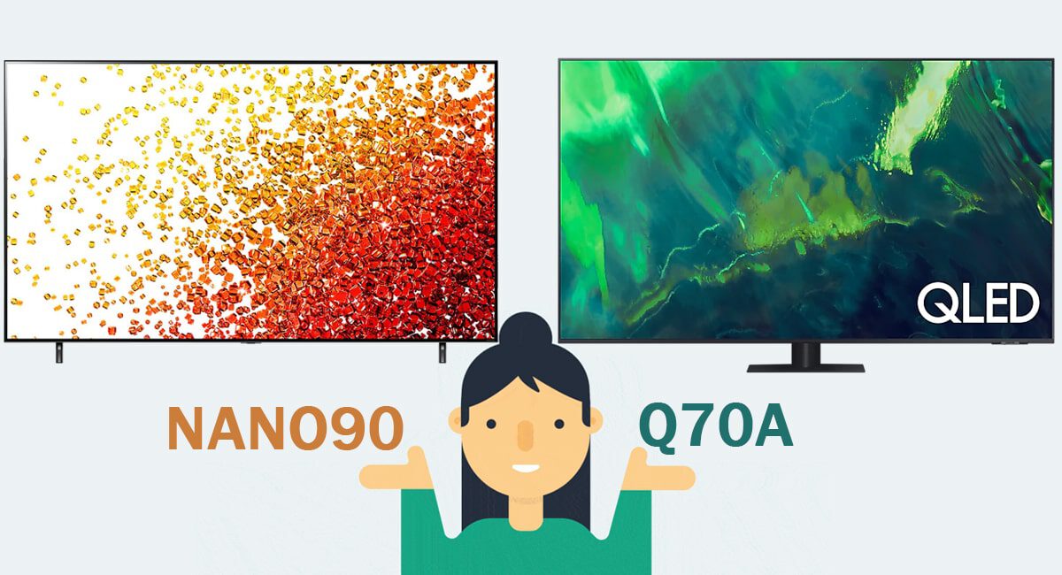 مقایسه تلویزیون NANO90 با Q70A