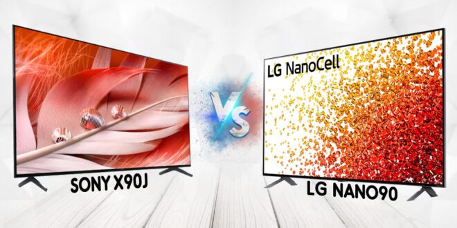مقایسه تلویزیون NANO90 با X90J