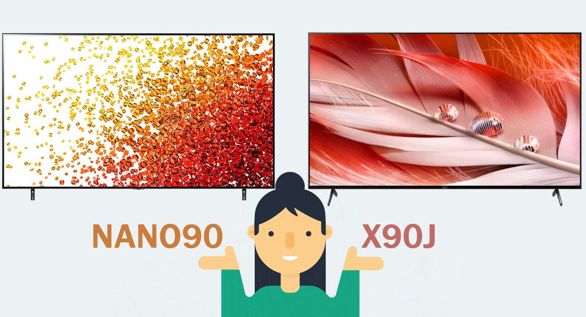 مقایسه تلویزیون NANO90 با X90J