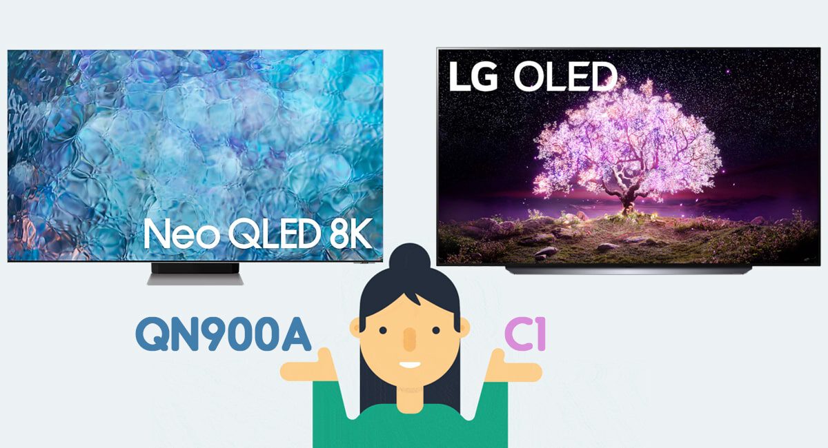 مقایسه تلویزیون سامسونگ QN900A با الجی C1