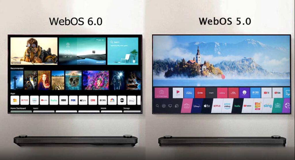 مقایسه سیستم عامل webOS 6.0 با webOS 5.0