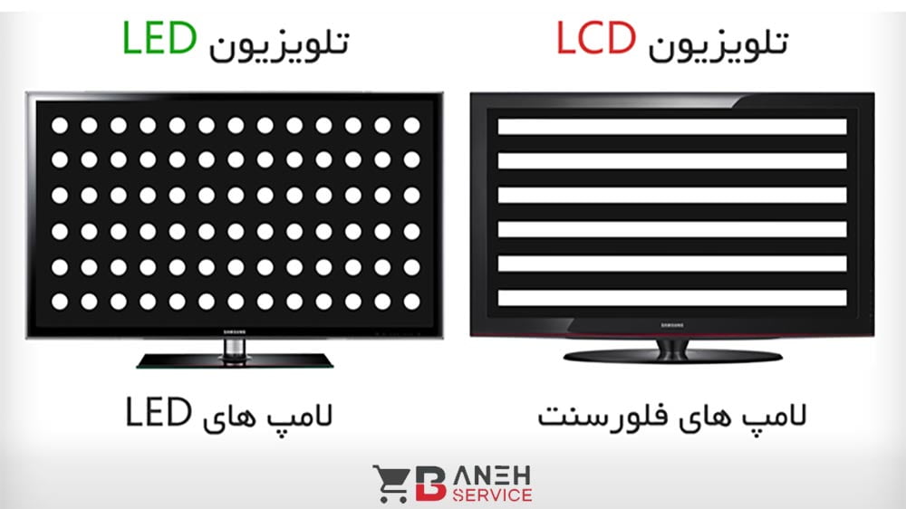 مقایسه تلویزیون LED با LCD