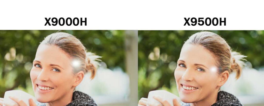 مقایسه بازتاب نور در تلویزیون های سونی