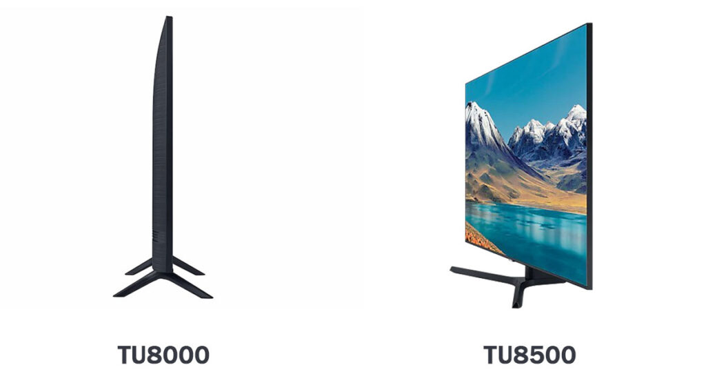 مقایسه تلویزیون TU8000 با TU8500