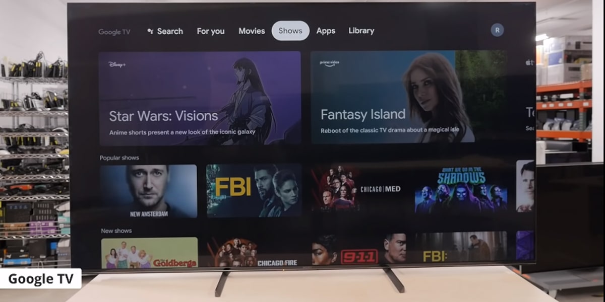 رابط کاربری Google TV در تلویزیون سونی