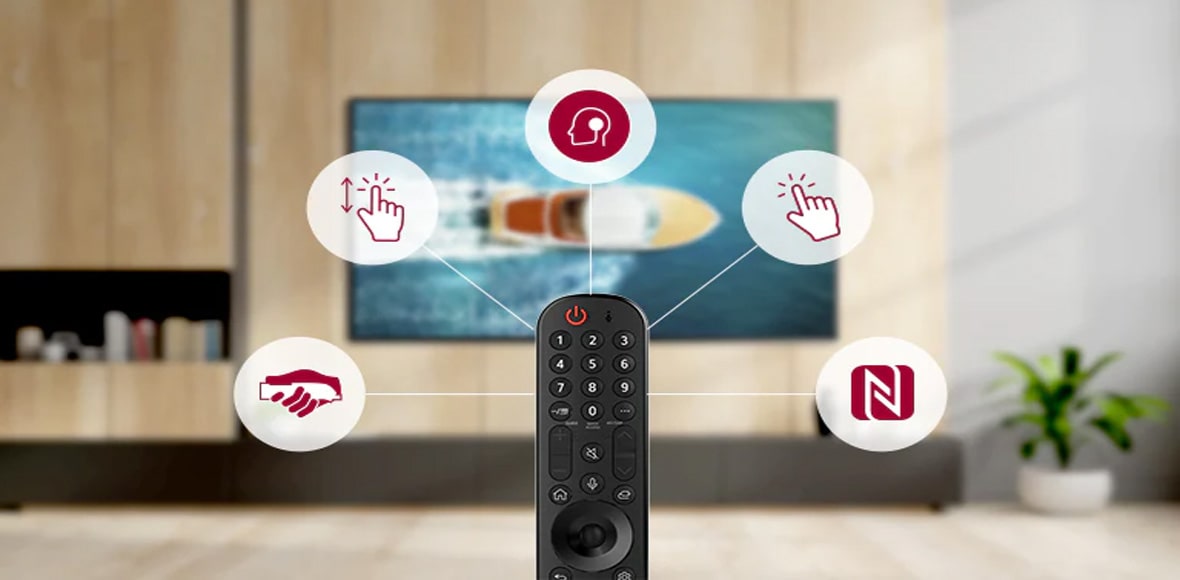 Magic Remote Control در تلویزیون 55NANO966