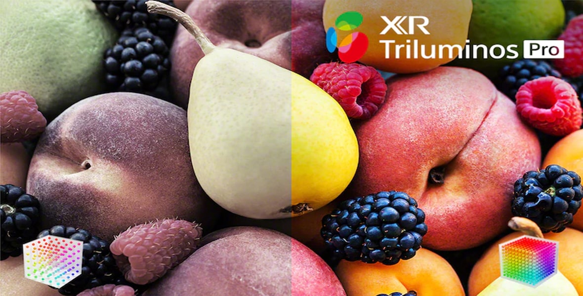 وضوح رنگی قابل توجه با XR Triluminos Pro