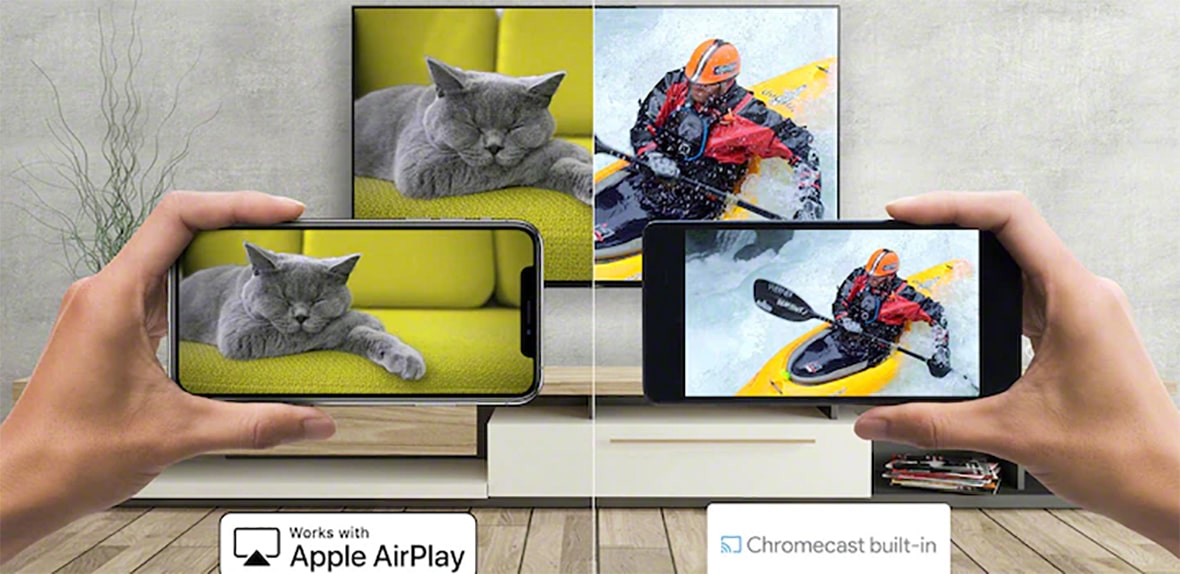 Apple AirPlay و Chromecast built-in